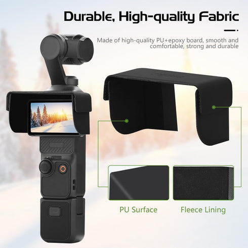 O'woda Screen Sun Hood for DJI Osmo Pocket 3 - Foldable Sunshade Camera Screen Visor Shield for DJI Osmo Pocket 3 Accessories...