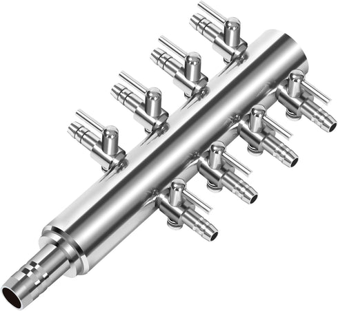 AQUANEAT Aquarium Control Valve, Fish Tank Air Valve, Air Flow Distributor Splitter for Commerical Air Pump Accessories(Large 8 Way)...