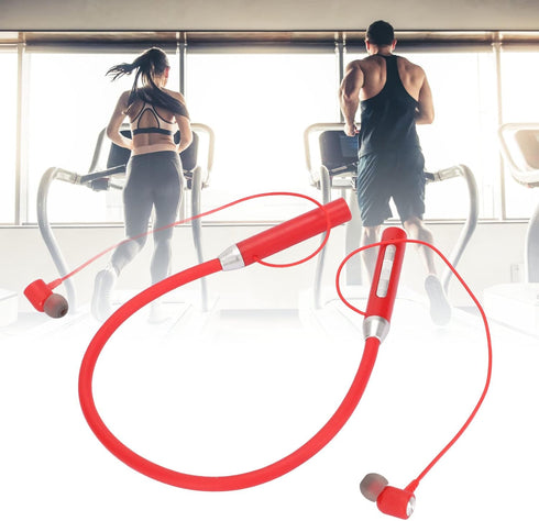 BT 5.2 Neckband Earbuds, Wireless Magnetic Headphones, IPX5 Waterproof Stereo Ergonomic Enhanced Bass Sports Earphone with Multi Functional Button...