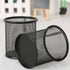 2 Pcs Wire Mesh Pen Cups Pencil Organizer Storage Holder Desktop Stationary Organizer Cup Makeup Brushes Organizer Holder for Home Office School...
