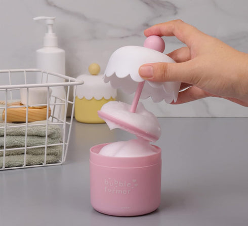 Facial Foamer Face Foam Maker Marshmallow Whip Maker Skincare Tools Facial Cleansing Tool for Face Wash Gift for Her (2pcs, Pink+Purple)...