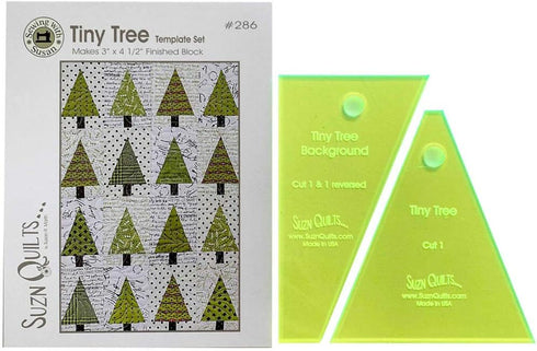 Suzn Quilts Tiny Tree Template Set Notion, Green...