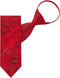 Jacob Alexander Men's Happy Valentine's Day Shooting Cupid with Hearts Pre-Tied Zipper Neck Tie - Red...