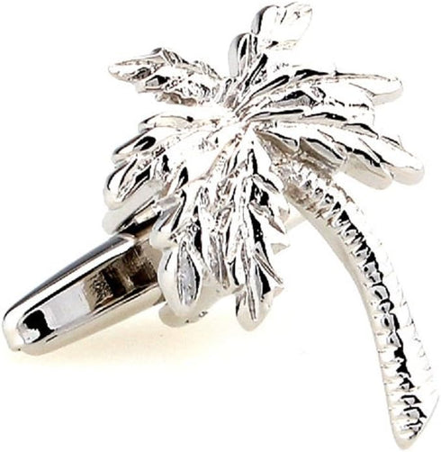 Palm Tree Island Pair Cufflinks in a Presentation Gift Box & Polishing Cloth...