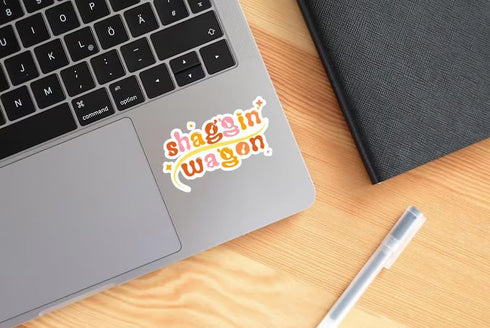 3PCS Shaggin' Wagon Sticker, Funny Waterproof Vinyl Sticker for Hard Hat Laptop Water Bottle Phone Case Merchandise Decor Decal Stuff Birthday Gif...