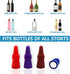 Wine Stoppers Beverage Bottle Sealer Soft Silicone Wine Bottle Stoppers Corks with Grip Top for Keeping Wine Champagne Fresh, 8 Pack...