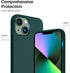 ORNARTO Compatible with iPhone 13 Mini Case, Slim Liquid Silicone 3 Layers Full Covered Soft Gel Rubber with Microfiber Case Cover 5.4 inch-Olive ...