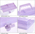 BTSKY Multipurpose Plastic Craft Storage Containers with Removable Tray, Clear Plastic Storage Box with Lid & Handle, Easy Carry & Stack Small Sto...