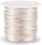 Pandahall 75.5 Feet Tarnish Resistant Copper Wire 24 Gauge Jewelry Beading Craft Wire for Jewelry Making (Silver)...
