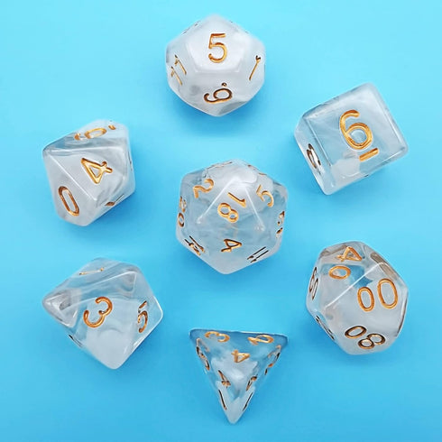 DND Dice Set 2 Pack Polyhedral D&D Dice Gorgeous Dice for Dungeons and Dragons Dice Goblin DND Role Playing Games and Table Games Gifts - Black an...