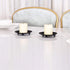 YYaaloa 2 pcs Black Decorative Iron Plate Candle Holder 4.33'' Candle Stand Candle Plate for LED & Wax Candles, Incense Cones, Spa, Weddings (Blac...