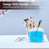 3Pcs Collapsible Paint Brush Washer, Portable Paint Brush Holder Plastic Reusable Samll Collapsible Washing Bucket for Watercolor Painting(M)...