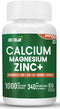 Calcium Magnesium Zinc with Vitamin D3, Boron, K2 & B12 (60 Capsules)...