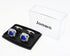 Rectangle Crystal Silver Tone Cufflinks for Men Purple/Blue/Transparent Crystals Men's Cuff Link Set for Wedding Shirt Party Business Birthday Ann...