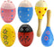 Wooden Easter Eggs Shakers Toys, Maracas Kids Hand Percussion Shakers Percussion Musical for Party Favors Kids Easter Basket Stuffers, 4 Pack East...