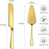 2Pcs Wedding Cake Knife and Server Set, Premium Cake Cutter includes 10.63" Cake Knife and 9.25" Pie Server, Stainless Steel Cake cutting set for ...