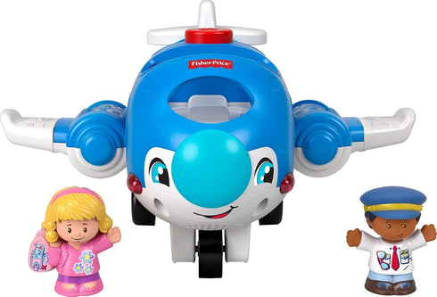 Fisher-Price Little People Musical Toddler Toy Travel Together Airplane with Lights Sounds & 2 Figures for Ages 1+ Years...