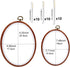 Jupean Embroidery Hoop, 7.5'' 9.2'' Oval Embroidery Hoop, Imitated Wood Display Frame with 30 Pieces Embroidery Needles, Embroidery Frame and Cros...