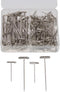 150Pcs T Pins, 1&2 Inch Sewing Pins Long Straight Pins for Foam Head with Box, Stainless Steel Wig Pins for Wigs, T Pins for Knitting Sewing, Quil...