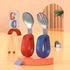 Toddler Utensils Baby Utensils Toddler Forks and Spoons Baby Forks and Spoons Set Kids Stainless Steel Silverware Set Children Safe Forks and Spoo...