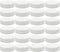 Cornucopia Brands Regular Mouth Plastic Mason Jar Lids, Unlined (24-Pack); Standard Size 70-450 White Plastic Caps for Mason Jars...