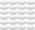Cornucopia Brands Regular Mouth Plastic Mason Jar Lids, Unlined (24-Pack); Standard Size 70-450 White Plastic Caps for Mason Jars...
