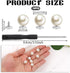 24 Sets Pearl Buttons for Clothes, Pearl Brooch Buttons No Sew Buttons Reusable Decorative Pearl Pins Buttons for Women Girls Shirt Dress Sweaters...