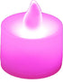 LumaBase Battery Operated Tea Light Candles, Pink - Set of 12...