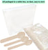 100 Pack Wooden Spoons Disposable - 6.3 Inch Length Biodegradable Cutlery - Compostable Bamboo Spoon For Chocolate, Coffee, Flavor, Ice Cream, Des...