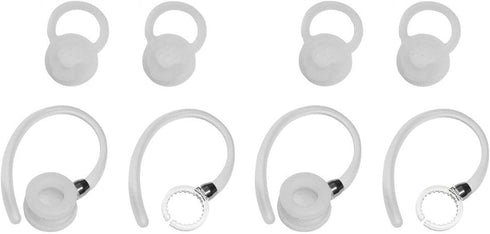 Zotech 10 pcs Set 4 Earhooks 2 Small 2 Medium 2 Large Eargels for Motorola Elite Flip HZ720 HX550 H19txt H19 H17txt H17 H525 H520 Boom 89605N Blue...