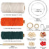 UHAPEER Macrame Kits for Adults Beginners, DIY Macrame Plant Hanger Kit and Macrame Supplies, with 3 mm Macrame Cord Cotton, Macrame Meads, Wooden...