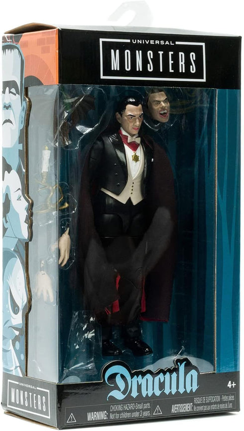 Jada 253251015 Toys Universal Monsters Dracula 6” Deluxe Collector Figure, Black, Standard Size...