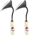 SERENITA Lawn Grass Edger Hoe Garden Tool Weeding Tools for Garden. Homi Korean Plow Easy Digger with Blade. Less Effort Easy Farming Tool 2pcs...