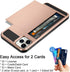 Vofolen Case for iPhone 11 Pro Max Case Wallet Credit Card Holder Slot Sliding Door Hidden Pocket Dual Layer Hybrid Bumper Armor Protective Hard S...