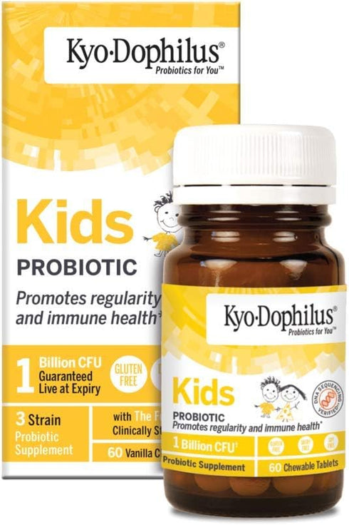 Kyo-Dophilius Kids Probiotic, Promotes Regularity and Immune Health*, 60 tablets (Packaging may vary)...