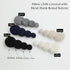 10PCS Fabric Cloth Covered Buttons with Metal Shank Buttons for Suits Gowns Blouses Tuxedo Sweaters Fabric Buttons Black 20mm...