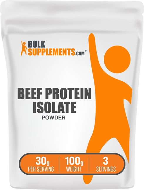 BulkSupplements.com Beef Protein Isolate Powder - Lactose Free Protein Powder, Beef Protein Powder - Unflavored & Gluten Free, 30g per Serving, 10...