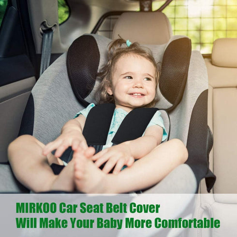 Car Seat Belt Cover Pad, 2-Pack Soft Car Safety Seat Belt Strap Shoulder Pad for Adults and Children, Suitable for Car Seat Belt, Backpack, Should...