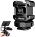 ULANZI PT-12 Camera Hot Shoe Extension Bracket with Triple Cold Shoe Mounts for Microphone LED Video Light, 1/4'' Screw for Magic Arm, Aluminum Sh...
