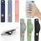 Weewooday 6 Pieces Phone Grip Holder Cell Phone Grip Strap Telescopic Finger Strap Stand Universal Finger Kickstand for Most Smartphones(Soft Colo...