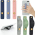 Weewooday 6 Pieces Phone Grip Holder Cell Phone Grip Strap Telescopic Finger Strap Stand Universal Finger Kickstand for Most Smartphones(Soft Colo...