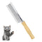 Dog Cat Comb Grooming Comb with Wooden Handle Stainless Steel Teeth, Dog Cat Grooming Supplies Accessories Perfect for Honghair Hairy Pets (Dual T...