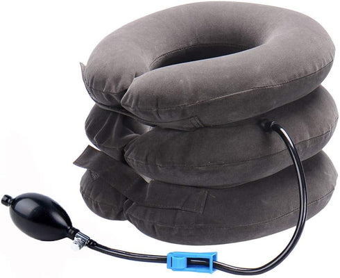 Cervical Neck Traction Device Inflatable Neck Stretcher, Easy to Use for Chronic Neck and Shoulder Pain Relief Traction Spine Alignment, Neck Cerv...