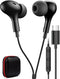 USB C Headphone for Samsung S23 FE S22 S21 S20 A53 A54 Wired Earbuds Magnetic in-Ear Type C Earphone with Microphone Volume Control Bass Stereo No...