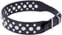 Dogs Kingdom 10"-24" Length Personalized Rhinestone Leather Bling Crystal Pet Dog Cat Collars for Small Medium Breeds Black XL...