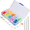 JOSDIOX 150 Pieces Knitting Crochet Locking Stitch Markers and 3 Big Eye Metal Yarn Needles, Stitch Needle Clip Counter 10 Colors (Color Ship Rand...
