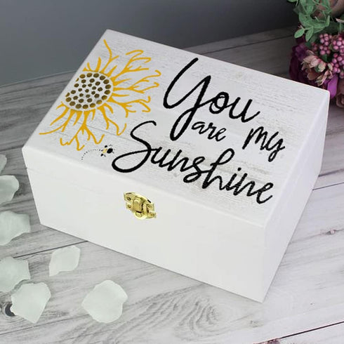 DLY LIFESTYLE You are My Sunshine Stencil - Sunflower Design - 8x6 Inches - Reusable DIY Art & Craft Stencil for Wood, Canvas, Paper, Fabric, Wall...