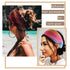 Wide Headbands Stretch Turban Knotted Hairbands Elastic Yoga Workout Sweatband Running Sport Head Scarf Large African Head Wraps for Women 4 Pcs (...