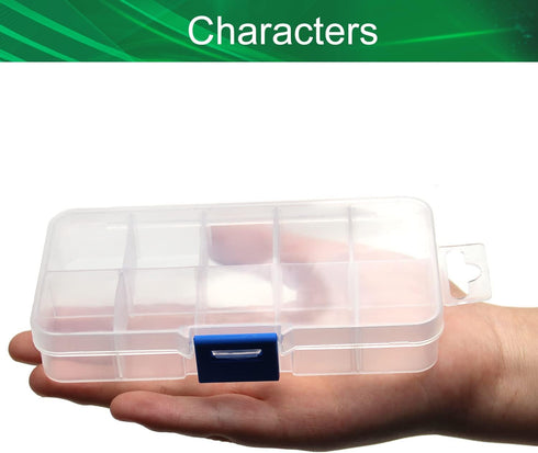 Yinpecly Component Storage Box 130x70x22mm Adjustable Divider 10 Grids Removable Compartment PP Organizer for Jewelry Beads Earring Container Tool...