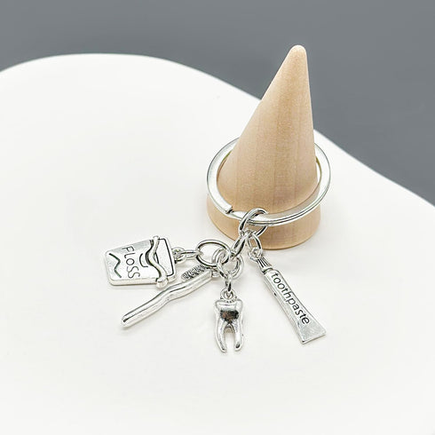 PHAETON 20PCS Toothbrush Toothpaste Keychain Tooth Shape Keyring Dentist Keychain Dental Hygienist Gift Dental Student Gift Dentist Graduation Gif...